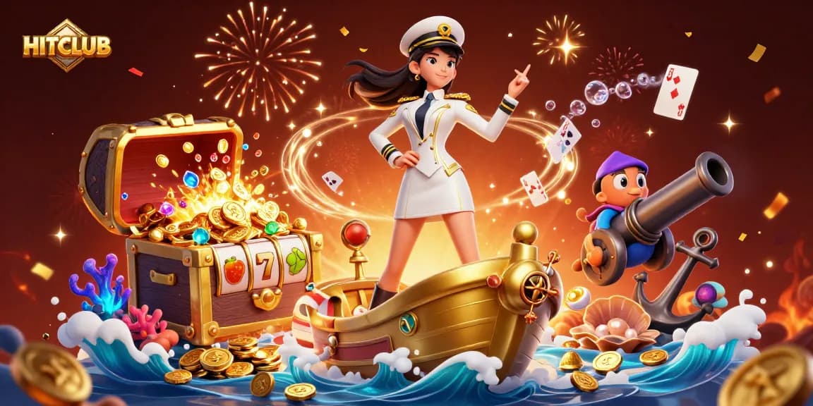 Experience winning gameplay at HITCLUB with vibrant slot machines and festive elements.