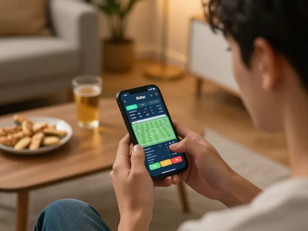 Xoilac enables live football betting from home with a dynamic smartphone interface