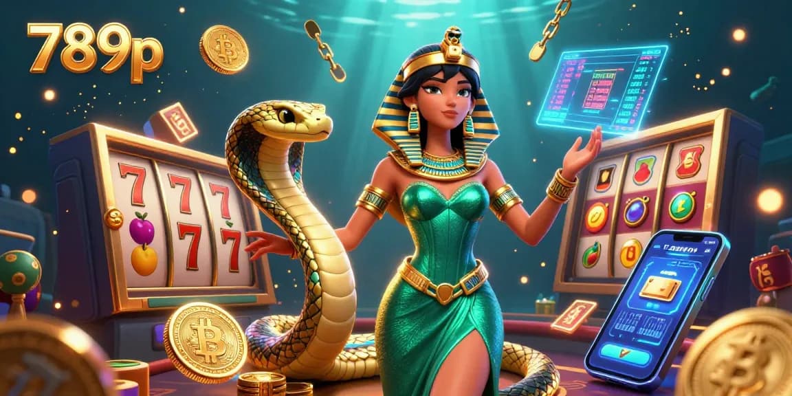 Engage with thrilling wins at 789p casino, featuring vibrant slot games, neon crypto elements, and enchanting characters.