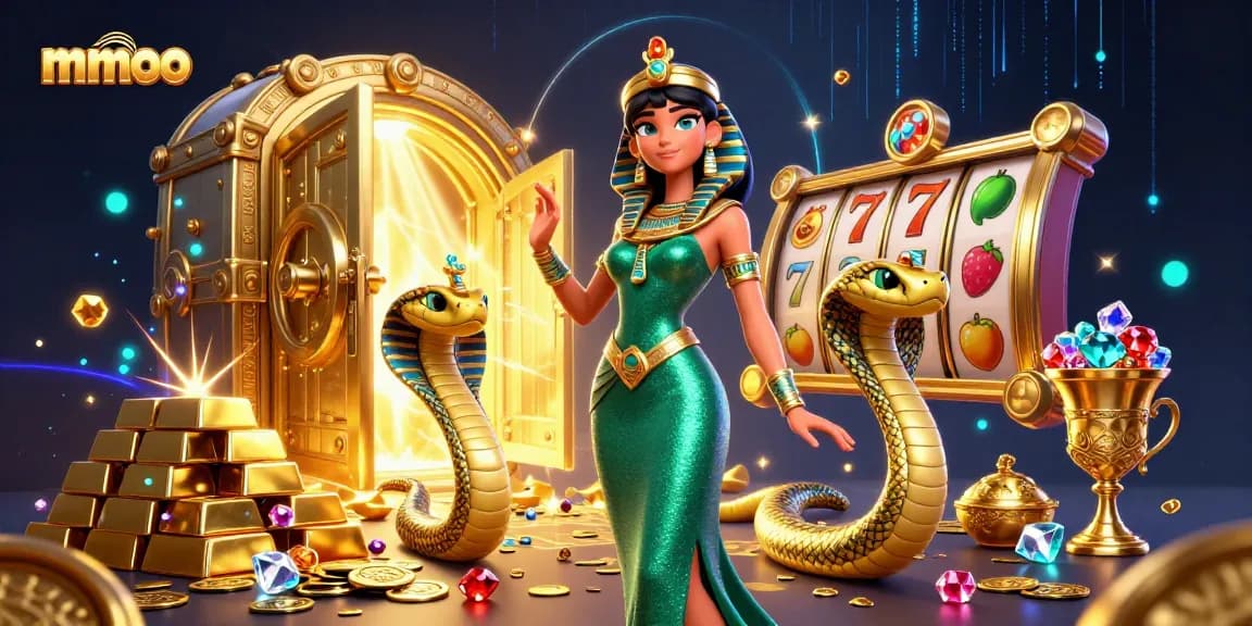 Experience thrilling mmoo slot action amidst golden treasures and captivating characters.