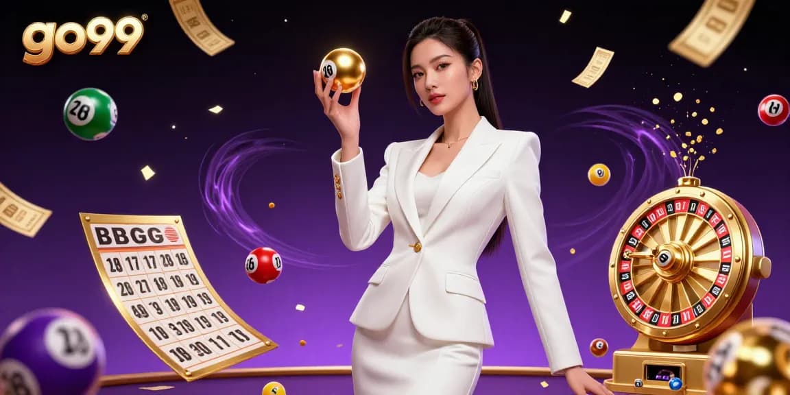 Experience the excitement of go99 with vibrant lottery elements and a confident gaming atmosphere.