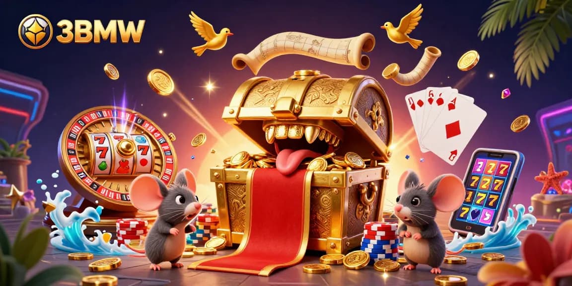 Experience the thrill of big wins at 33BMW with exciting slots, treasure chests, and spinning roulette wheels!
