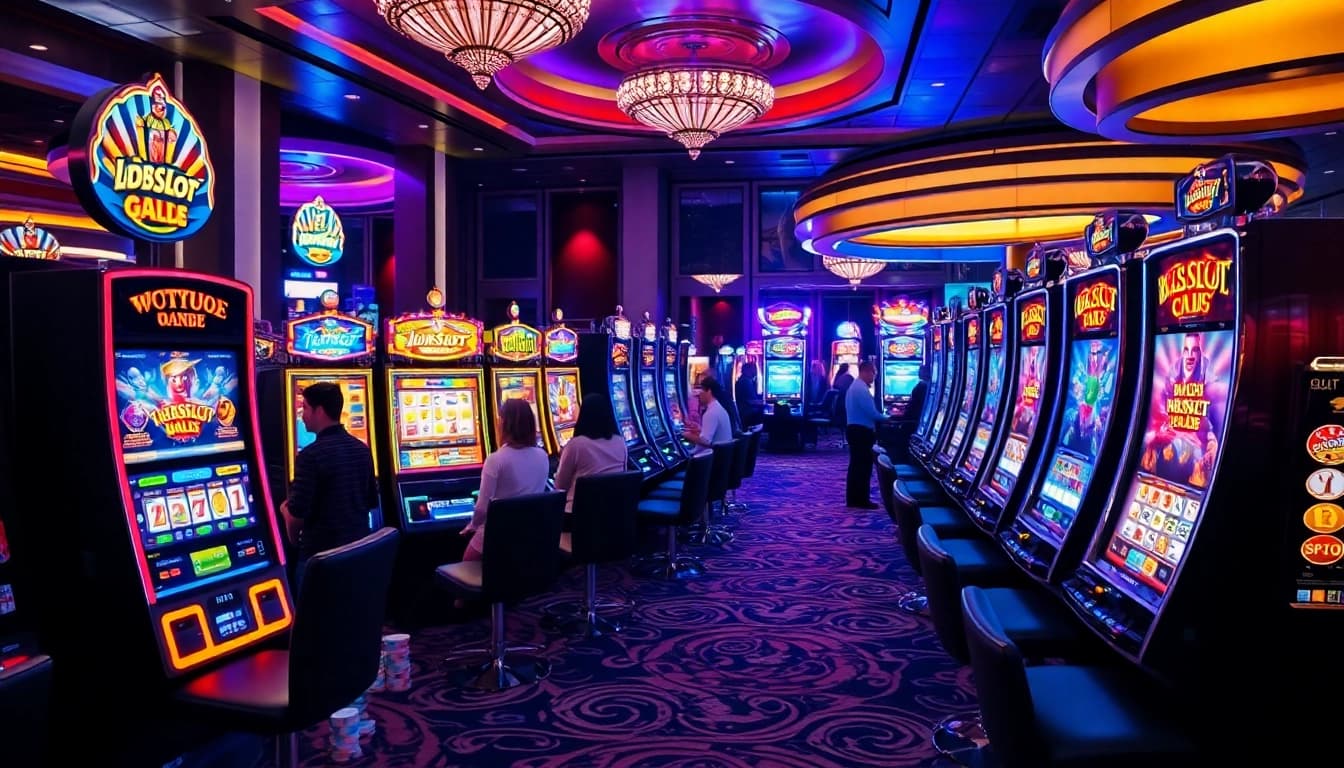 Experience the excitement of IDNSlot gaming with vibrant visuals and engaging slot machines.