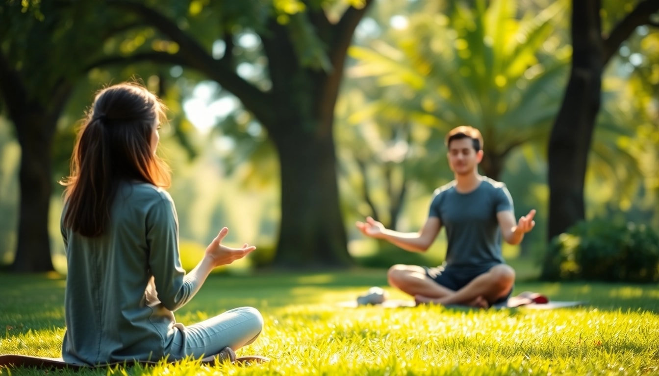 Enhance your mental wellness with a wellness coach leading mindful meditation in nature.