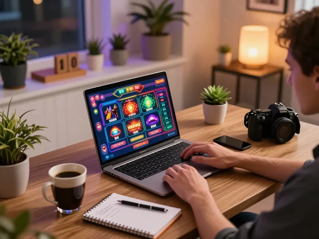 Engaging gaming moment at lc88 with a player focused on online casino strategies