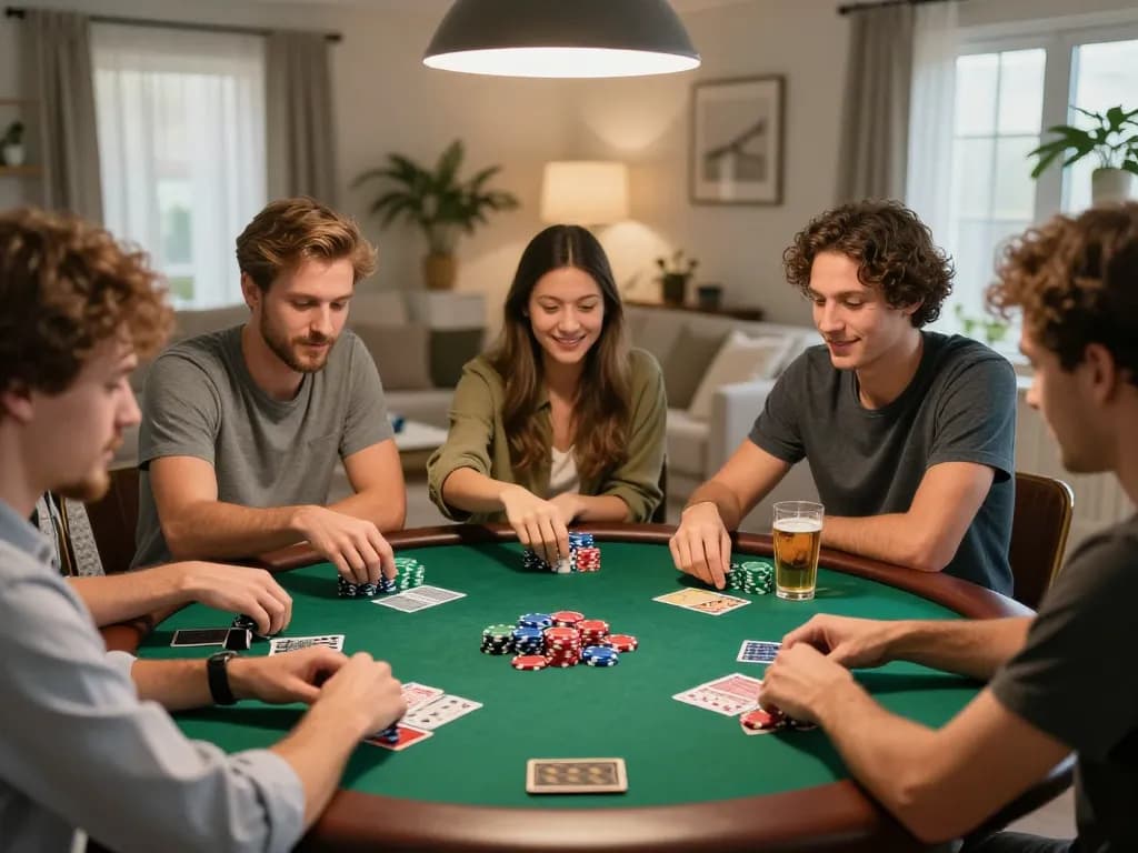 Engage in khuyến mãi mm88 by enjoying friendly poker night with vibrant chips and strategic gameplay.