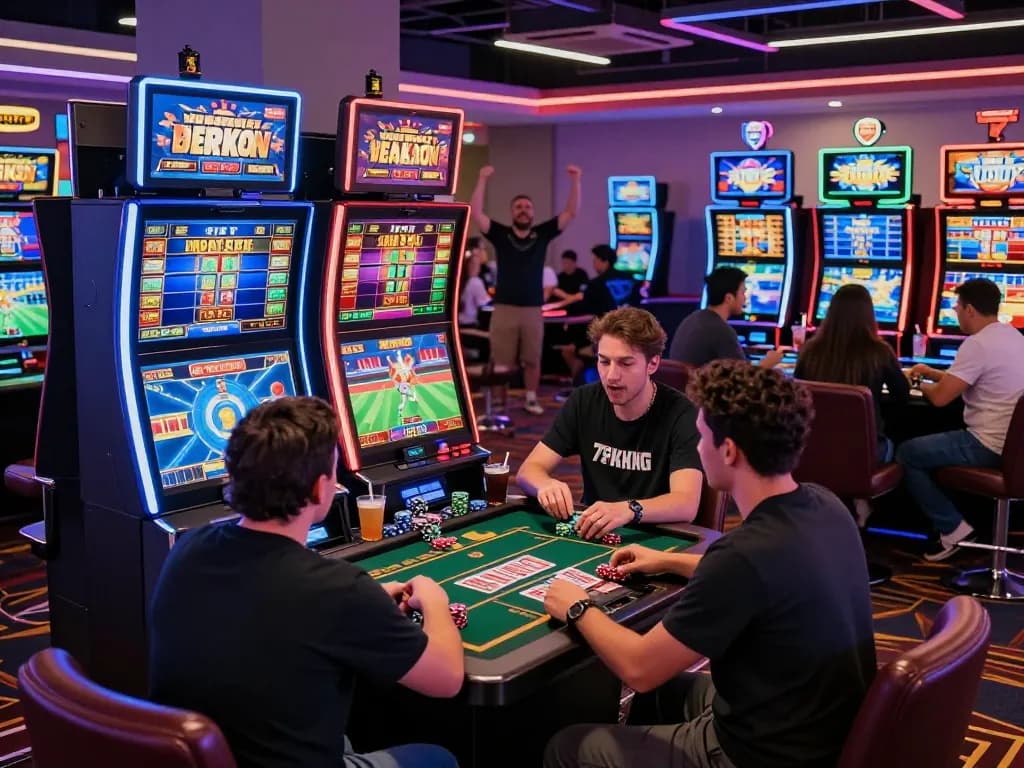 Exciting gaming atmosphere at 79King.com showcasing diverse players engaged in various betting games.