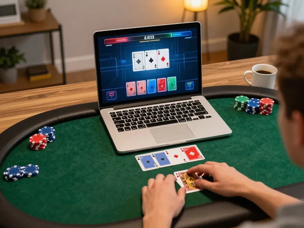 Engaging moment at Sunwin online poker game showcasing vibrant cards and chips in play