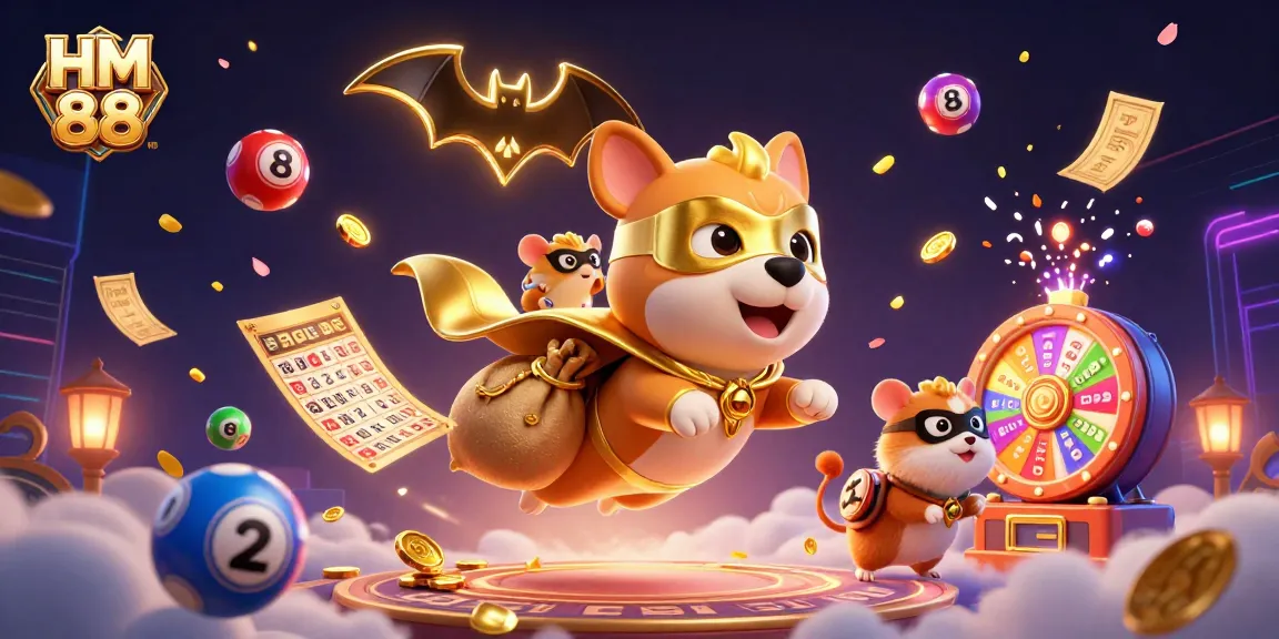 Experience the excitement of HM 88 casino with vibrant colors and animated game elements.