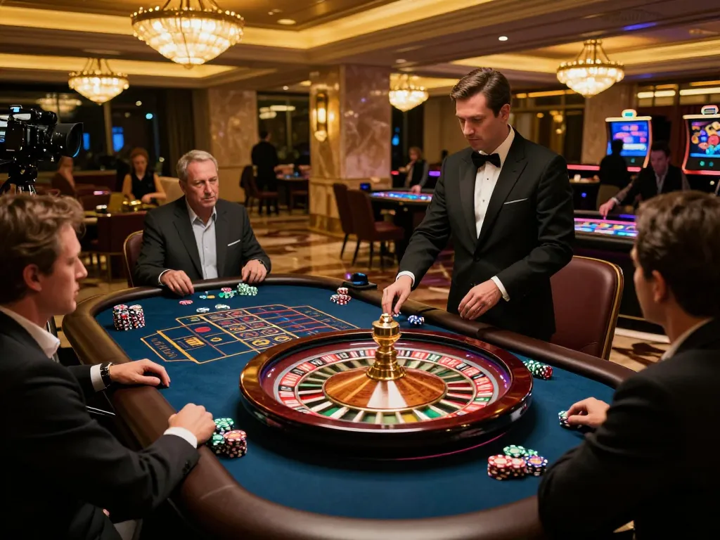 Experience the thrill of strategic gameplay at https://net88.wtf/ with a vibrant roulette table scene.