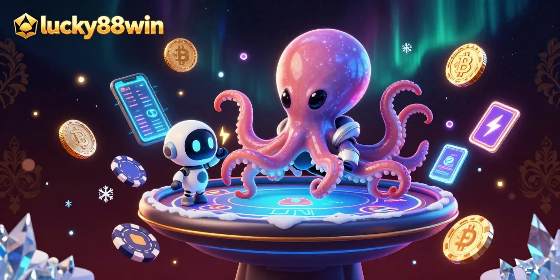Experience thrilling gameplay with lucky88win at an alien casino, featuring dynamic poker elements.