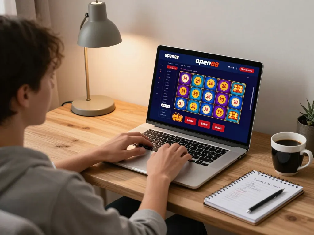 Playing exciting games on the open88 online casino platform with vibrant visuals and engaging odds.