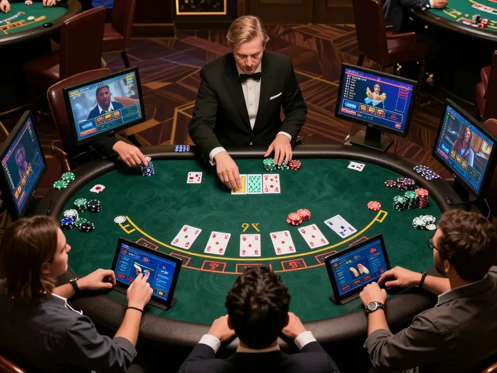 Players engage in exciting online blackjack gameplay at DA88, showcasing strategy and fun.