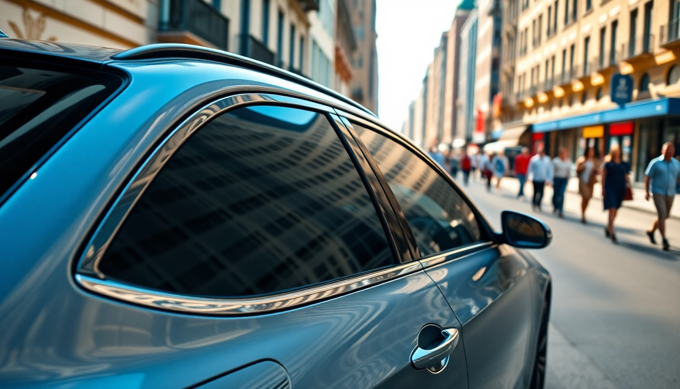Apply window tint near me for enhanced style and UV protection on your vehicle.