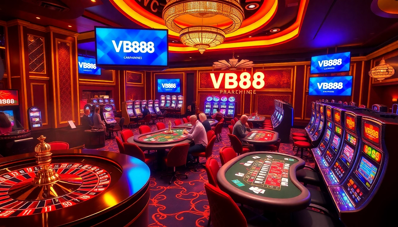 Experience thrilling gambling action at VB88 with poker games and vibrant roulette.