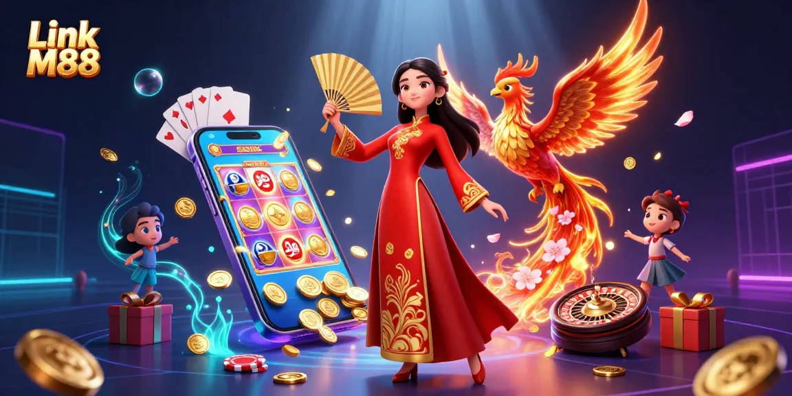 Experience thrilling gambling at Link M88 with vibrant casino games and unique characters.