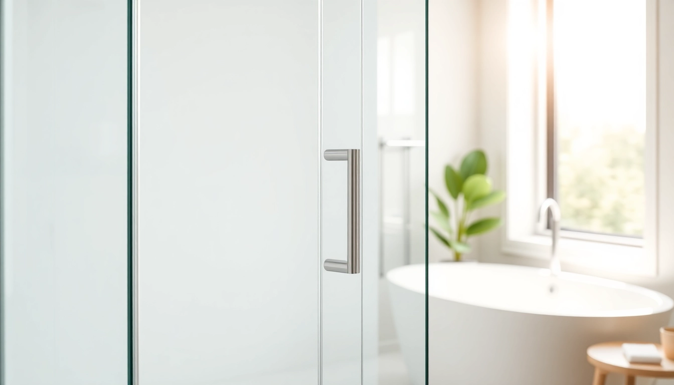 Showcasing a sleek shower screen sliding door in a modern bathroom design for enhanced elegance.