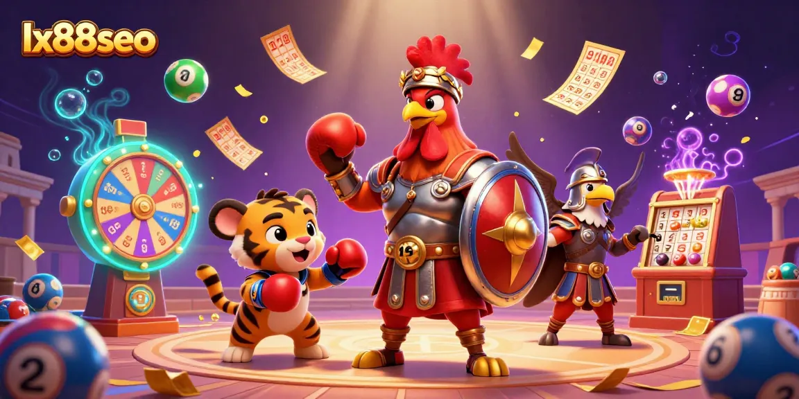 Experience exciting gaming at lx88seo with a dynamic colosseum scene and lottery elements coming alive.