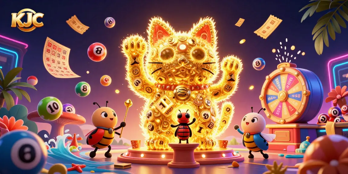 KJC players enjoy a vibrant casino experience with colorful symbols and winning elements.