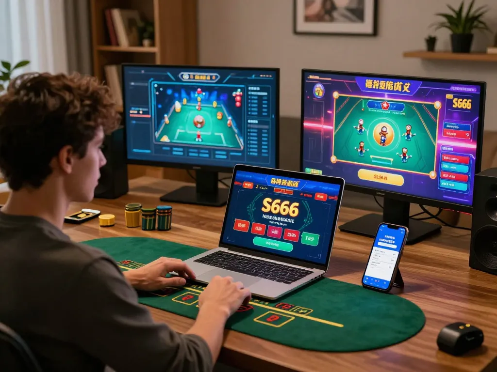 S666 players engage in live blackjack, showcasing an inviting home gaming environment.