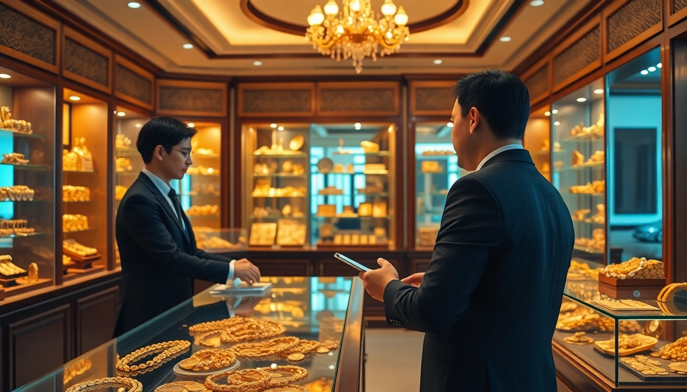 Valutazione e acquisto di oro in un negozio professionale compro oro.