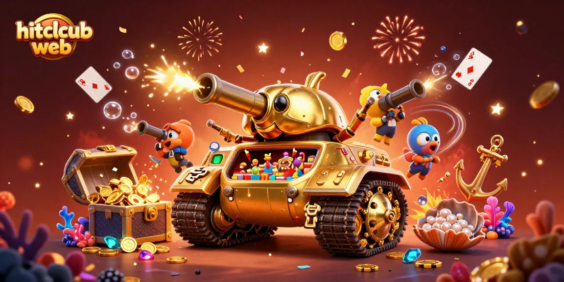 Experience thrilling gameplay at hitclcub web with a stunning casino-themed illustration featuring diverse gaming elements.