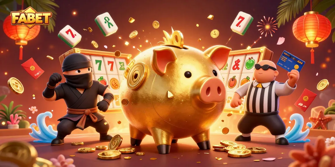 FABET offers immersive casino experience with thrilling slots and golden tokens from dynamic scene