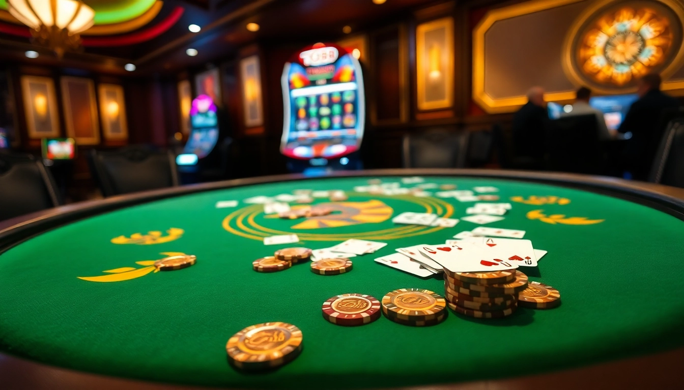 Experience thrilling poker action at TG88 casino with vibrant chips and professional gameplay.