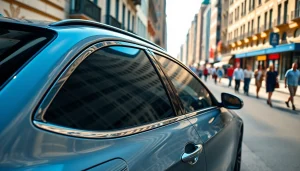 Apply window tint near me for enhanced style and UV protection on your vehicle.