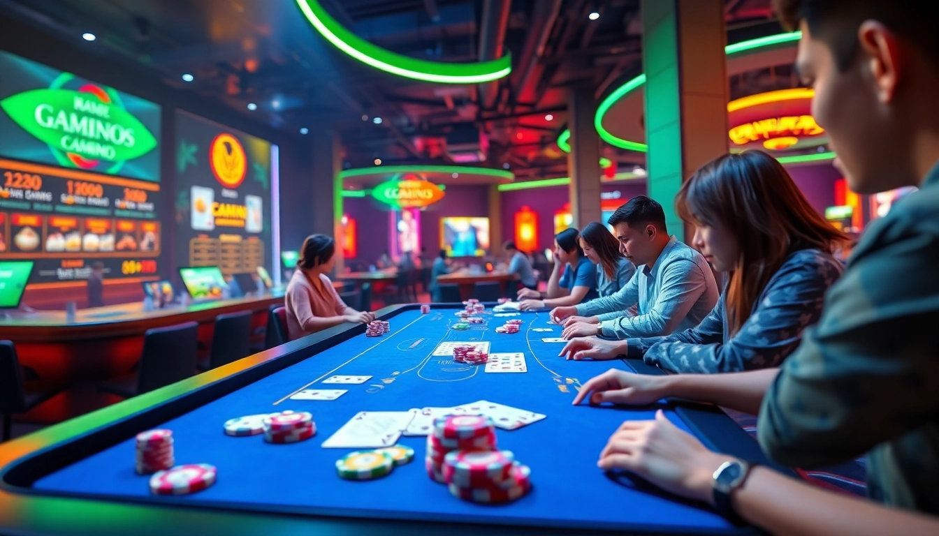 Vibrant online gaming scene showcasing a dynamic card exchange at https://autos.jpn.com/, highlighting immersive 3D graphics.