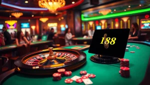 Experience the thrill of F168 with vibrant casino tables and a winning roulette spin.