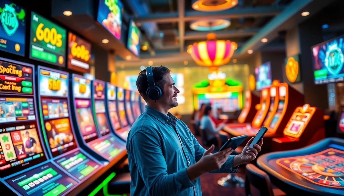 Experience the excitement of LUCKY8 online gaming with vibrant casino visuals.