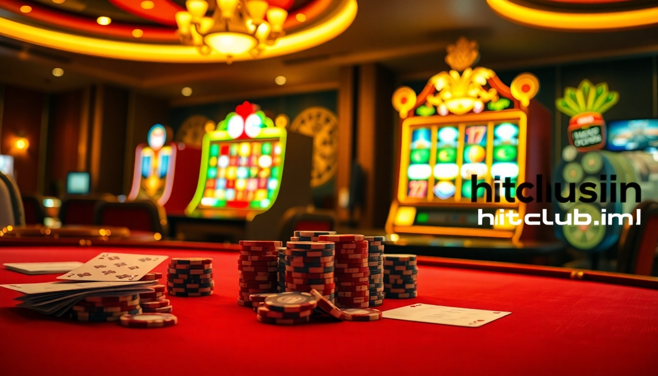 Experience luxury gambling at https://hitclub.im/ with vibrant poker chips and a dynamic casino atmosphere.