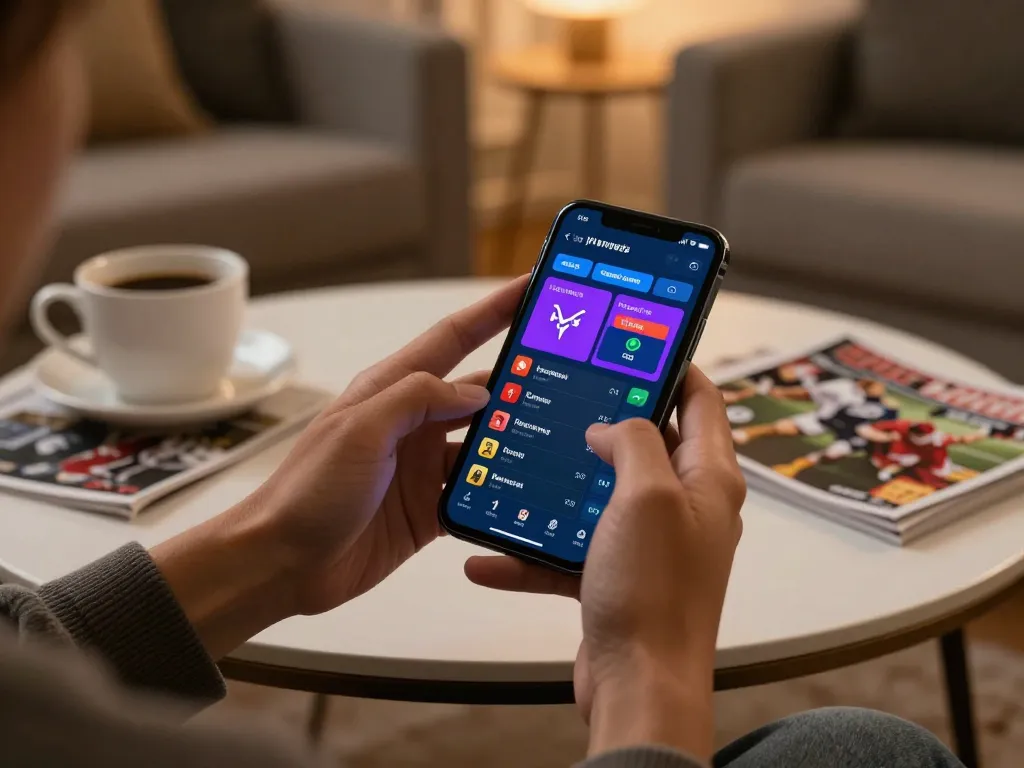 Bet on mm88 with sleek mobile interface during a cozy night in