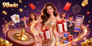 Win big with 98win's exciting casino games featuring festive visuals and rewards.