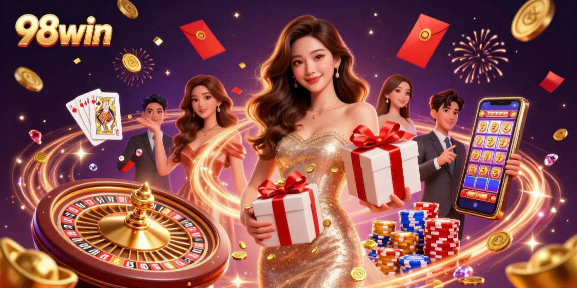 Win big with 98win's exciting casino games featuring festive visuals and rewards.