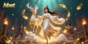 Engage with hbet, showcasing a vibrant illustration of a casino world filled with dynamic gaming elements.