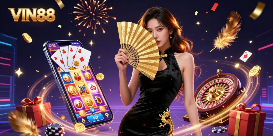 Engage with thrilling gambling at VIN88, featuring dynamic slot games and captivating casino elements.
