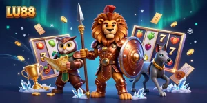 Engage with LU88: Exhilarating jackpot experience illustrated with dynamic casino elements.