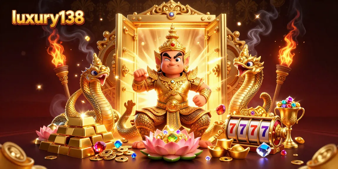 Play exciting games at luxury138 with vibrant 3D characters and sparkling treasures.