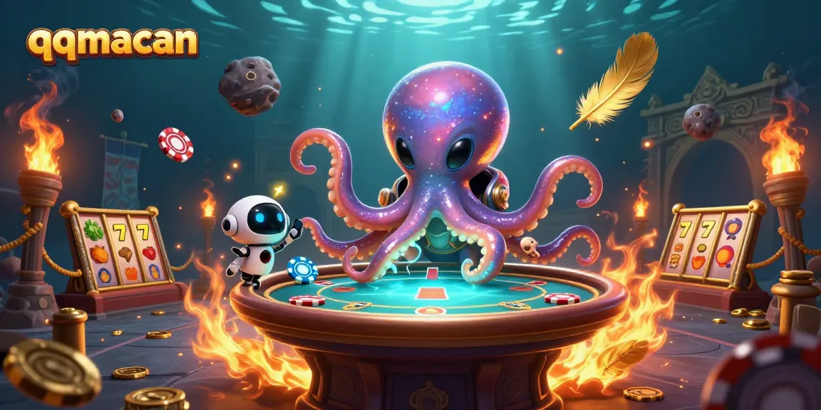 Memenangkan jackpot dengan qqmacan, alien unik dan robot bersemangat di permainan slot.