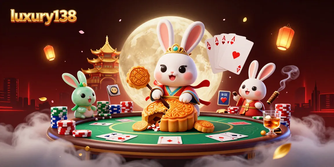 Experience winning moments at luxury138 with a vibrant casino illustration featuring poker elements.