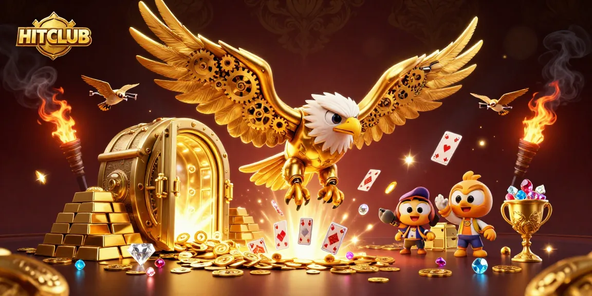 Experience HITCLUB's thrilling gameplay with stunning visuals, golden treasures, and dynamic action.