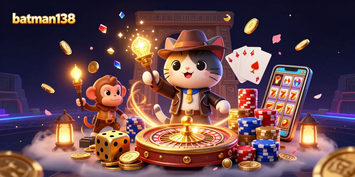 Engage with batman138's vibrant casino adventure featuring lively characters and dynamic gameplay elements.