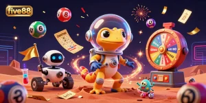 Experience the thrill of five88 as a Martian gecko discovers a hidden casino in vibrant 3D fun.