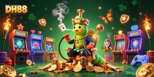 Engage with DH88's mesmerizing gambling universe through colorful 3D cartoon digital illustration.