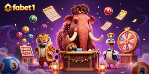 Experience fun and excitement with fabet1 in a vibrant illustration featuring lively casino characters.