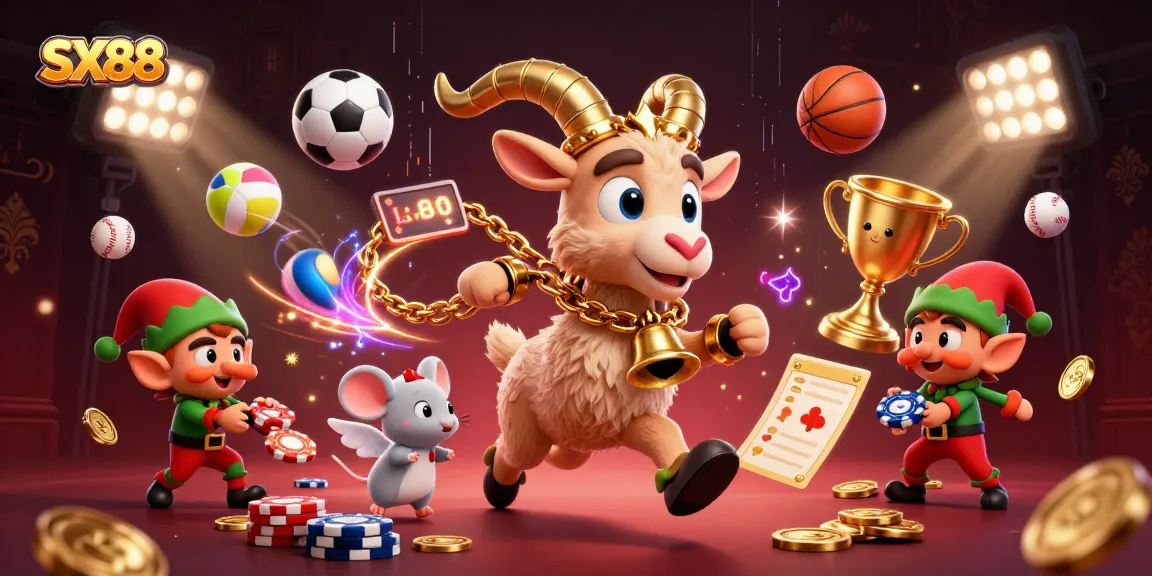 SX88 live casino experience with engaging characters in a festive setting full of action and excitement