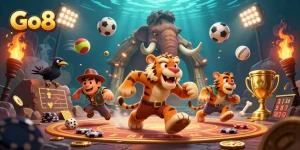 Experience Go8's thrilling prehistoric casino scene featuring exciting sports betting elements.